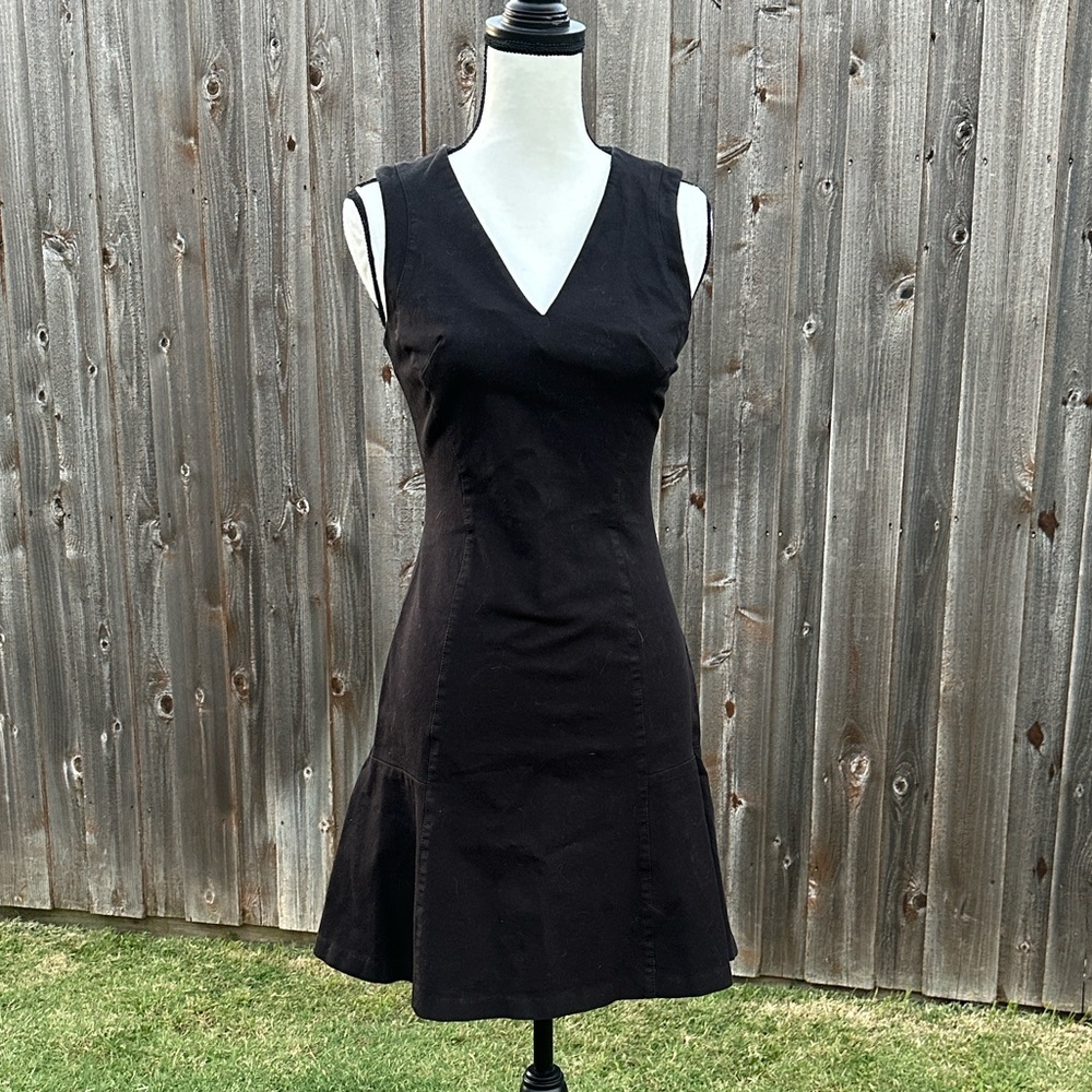 Banana Republic- Aline V-Neck Fit and Flare Sleeveless Dress EUC